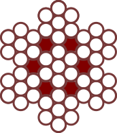 6 x 7 + WSC Cable de acero inoxidable AISI316