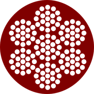 7 x 19 Cable de acero galvanizado, plastificado PVC