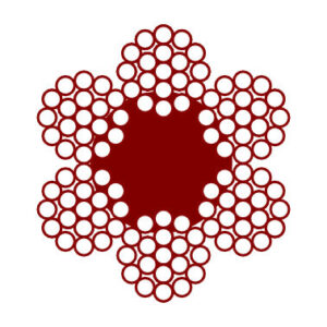 6 x 19M+FC/WSC Cable de acero inoxidable AISI316