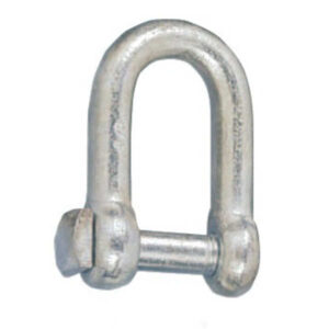 grillete recto com bulón de cabeza cuadrada