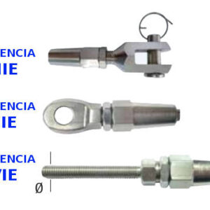 Terminales Manuales Cable entero inoxidable