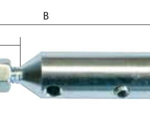 Varilla Terminal rosca derecha con tornillos allen inoxidable