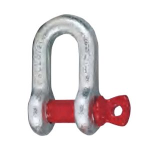 Grillete recto con pasador plano de acero galvanizado alta resistencia