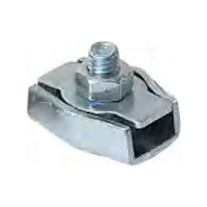 Sujeta cables en acero inoxidable de pletina AISI316